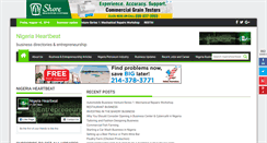 Desktop Screenshot of nigeriaheartbeat.com