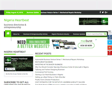 Tablet Screenshot of nigeriaheartbeat.com